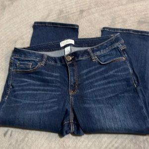 Lane Bryant Mid-Rise Super Stretch Skinny Pedal Crop Jeans